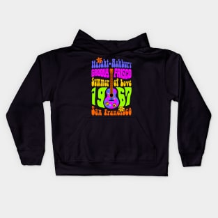 60s 70s Retro Flower Power - Groovy Frisco 1 Kids Hoodie